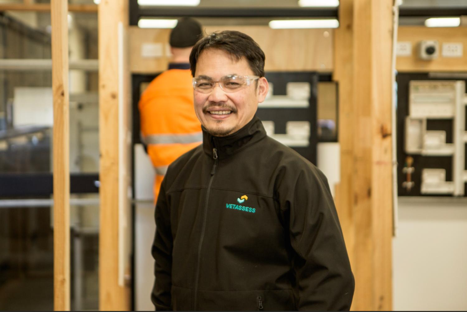 Michael Nuestro migrant electrician to skills assesor