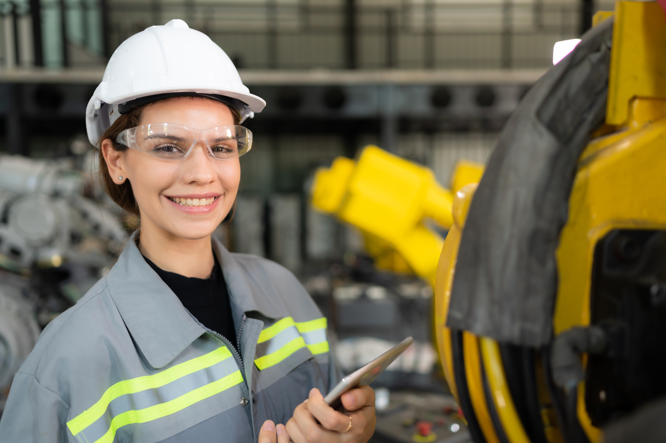 Safety inspector, inspecting a live site